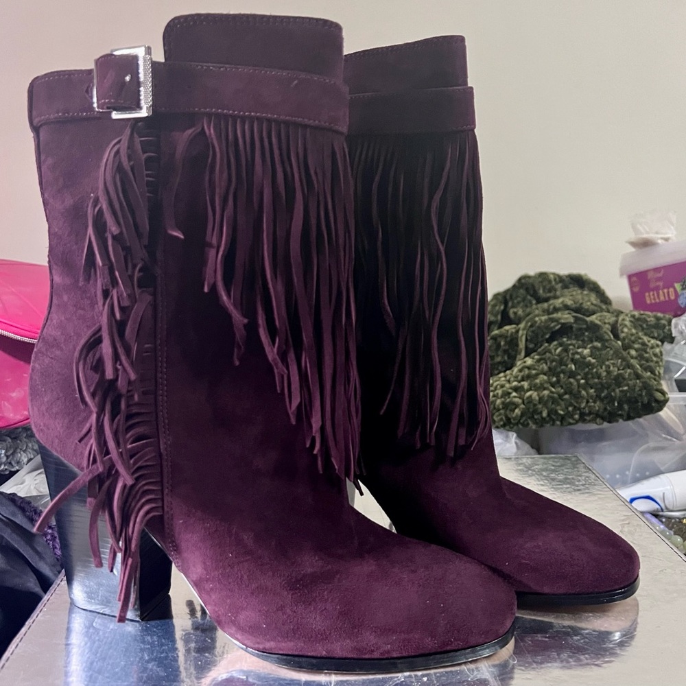 🌟SALE💥Sigerson Morrison Malli Fringe Bootie 8.5